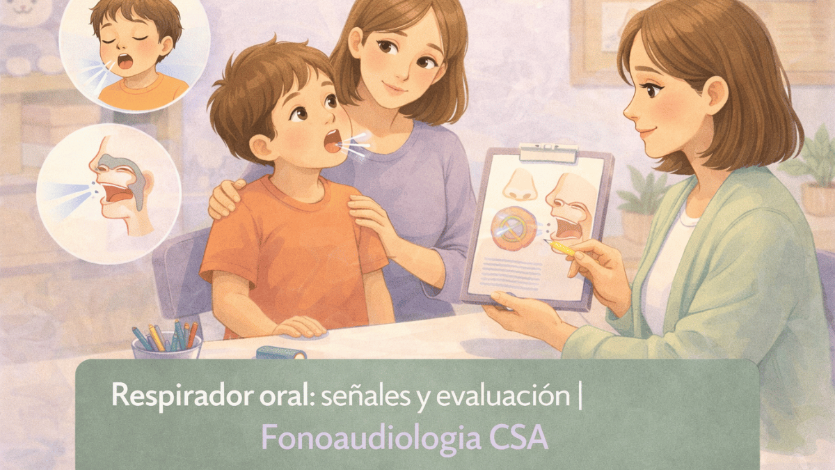 Respirador oral: señales y evaluación | Fonoaudiología CSA