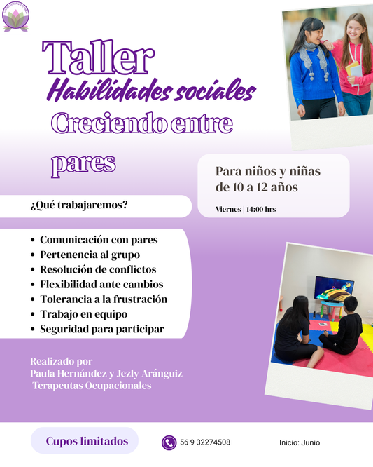 Taller de habilidades sociales para niños de 10 a 12 años en Buin | Centro Sembrando Amor